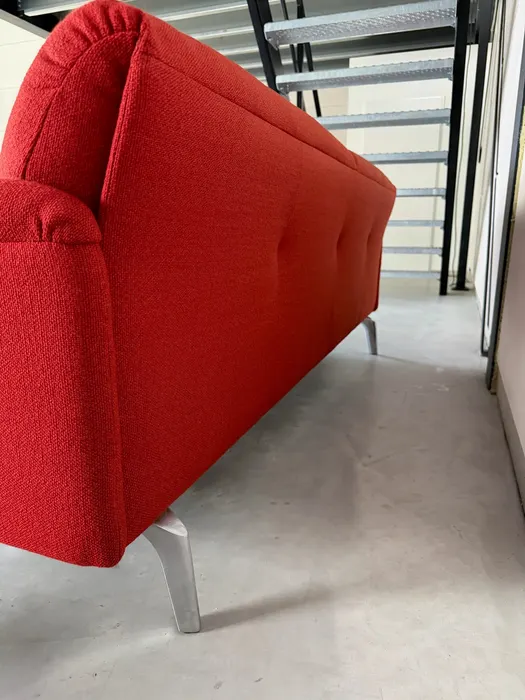 Leolux Balanza bank, rood wolstof — Bank (foto 6)
