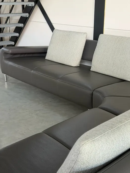 Leolux Vol de Reve hoekbank, Leder Senso Castor — Bank (foto 11)