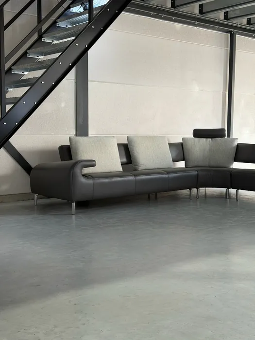 Leolux Vol de Reve hoekbank, Leder Senso Castor — Bank (foto 4)